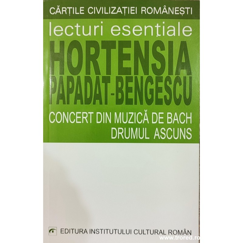 Concert din muzica de Bach. Drumul ascuns