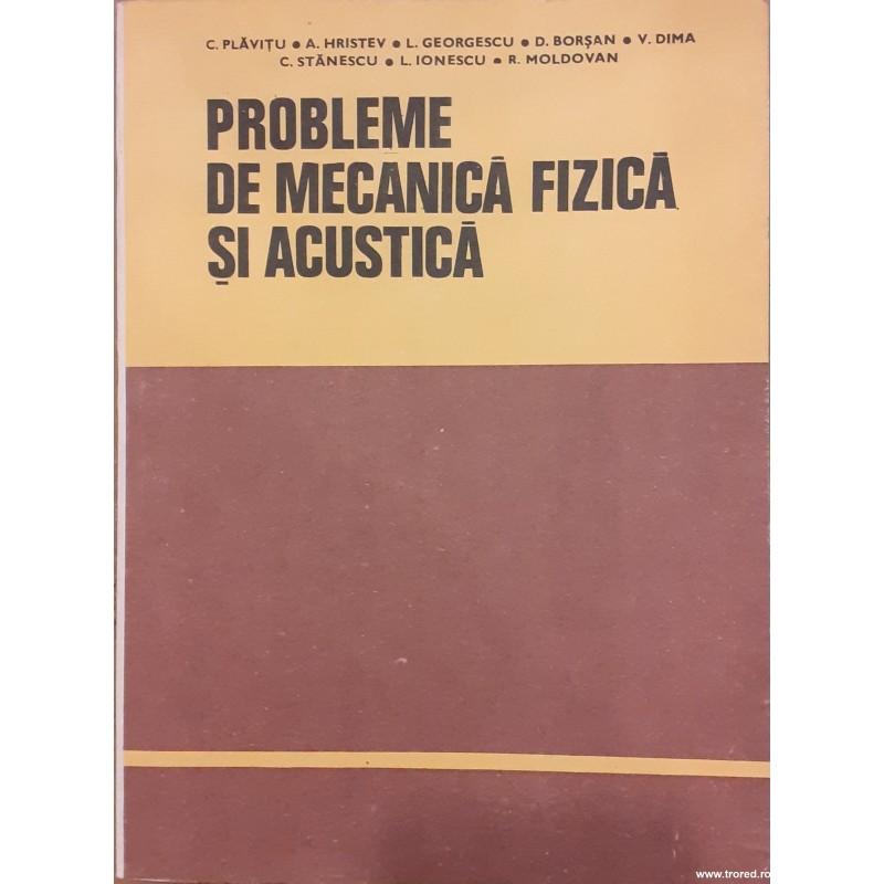 Probleme de mecanica fizica si acustica