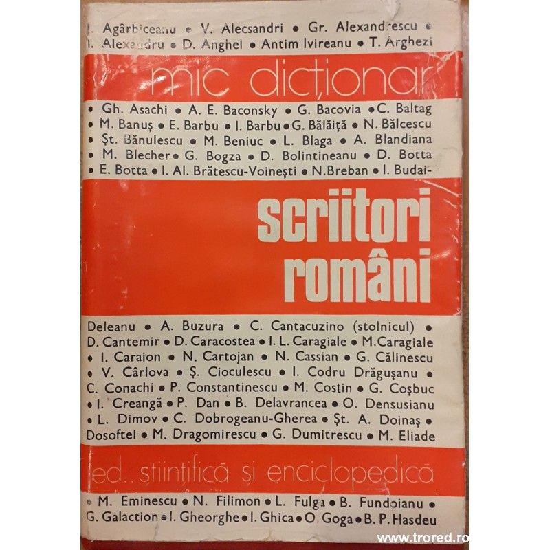 Scriitori romani mic dictionar