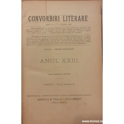 Convorbiri literare Anul XXIII 12 numere Aprilie 1889 - Martie 1890