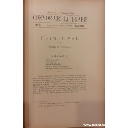 Convorbiri literare Anul XXIII 12 numere Aprilie 1889 - Martie 1890