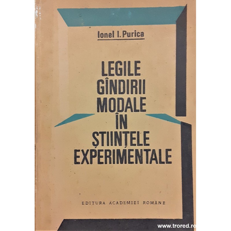 Legile gandirii modale in stiintele experimentale