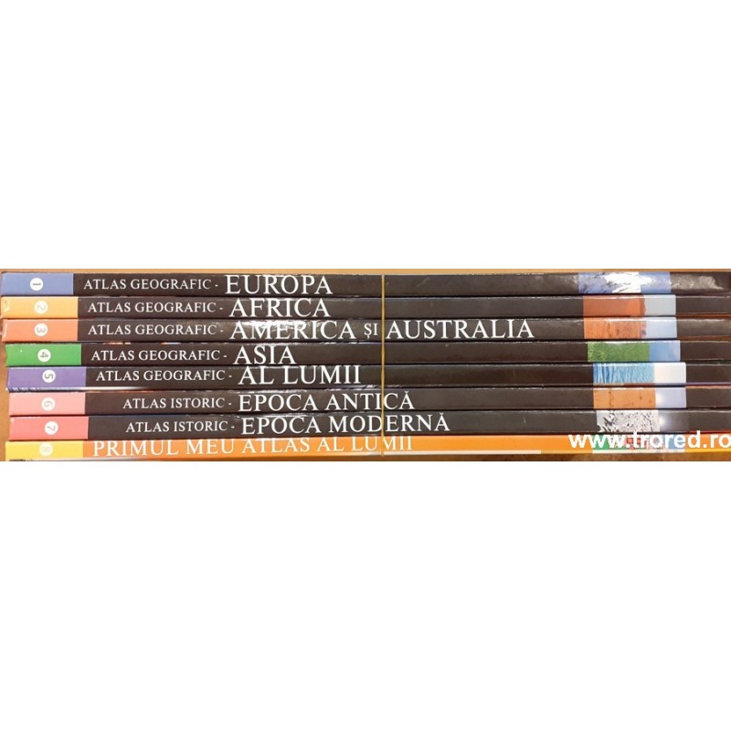 Colectia de atlase pentru scoala si acasa 8 volume Colectia de atlase pentru scoala si acasa 8 volume