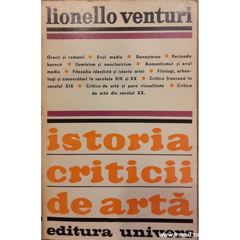 Istoria criticii de arta