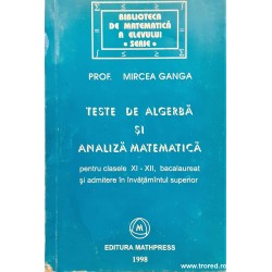 Teste de algebra si analiza...