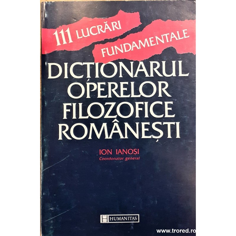 Dictionarul operelor filozofice romanesti