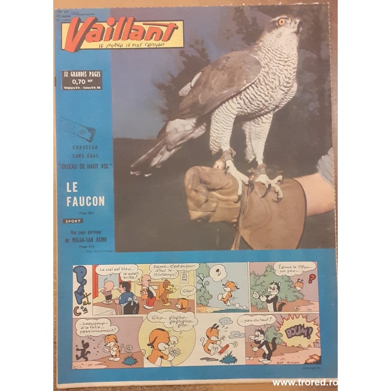 Revista Vaillant Le journal le plus captivant nr. 827 martie 1961