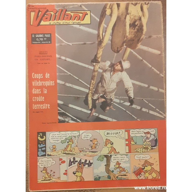 Revista Vaillant Le journal le plus captivant nr. 830 aprilie 1961