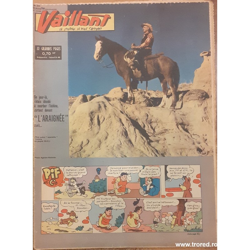 Revista Vaillant Le journal le plus captivant nr. 839 iunie 1961