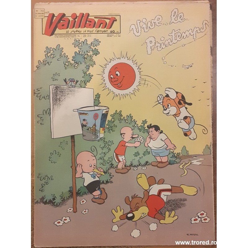Revista Vaillant Le journal le plus captivant nr. 723 martie 1959