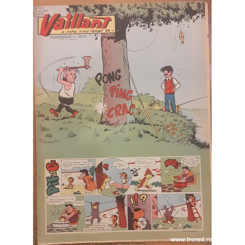 Revista Vaillant Le journal le plus captivant nr. 731 mai 1959