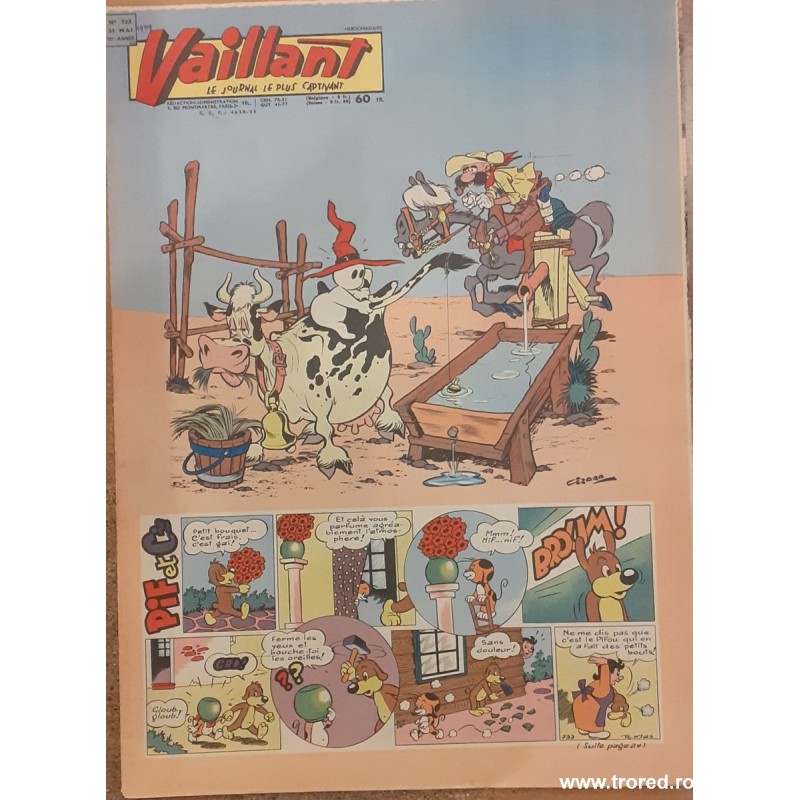 Revista Vaillant Le journal le plus captivant nr. 733 mai 1959