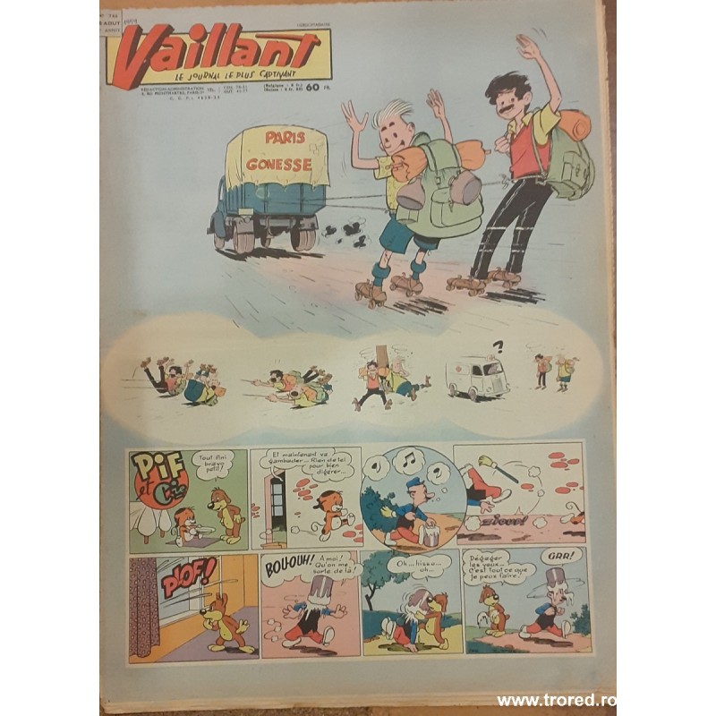 Revista Vaillant Le journal le plus captivant nr. 746 august 1959