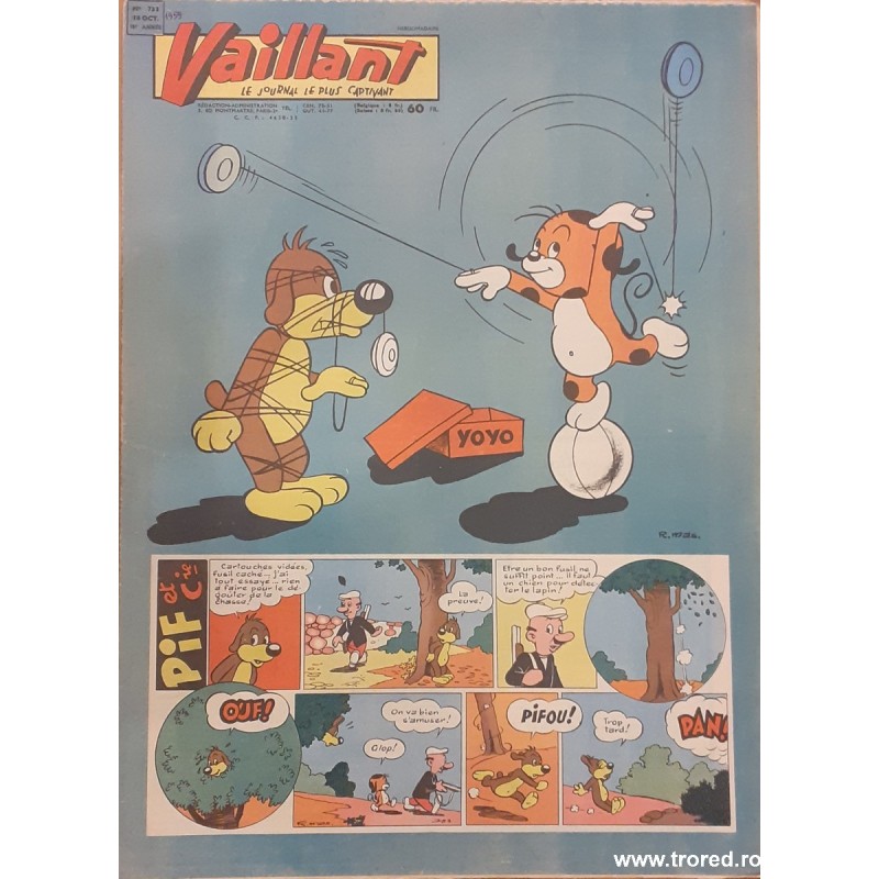 Revista Vaillant Le journal le plus captivant nr. 753 octombrie 1959