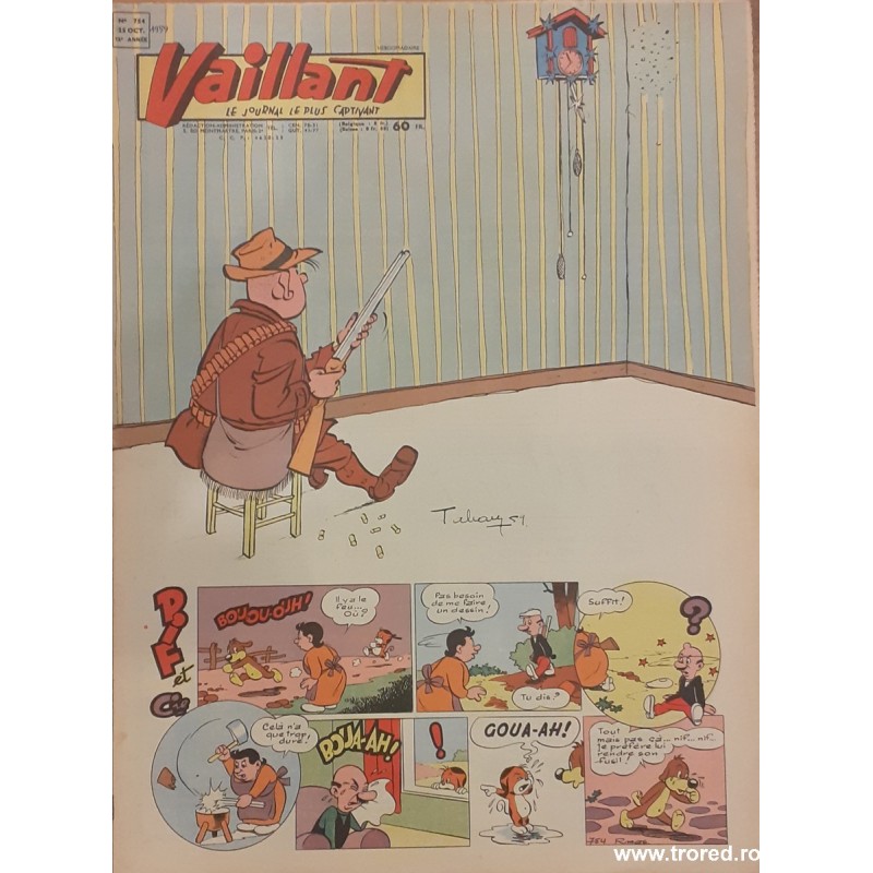 Revista Vaillant Le journal le plus captivant nr. 754 octombrie 1959