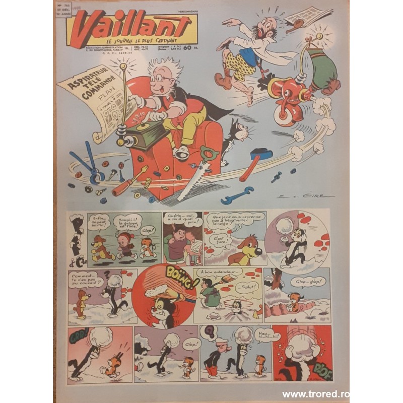 Revista Vaillant Le journal le plus captivant nr. 763 decembrie 1959