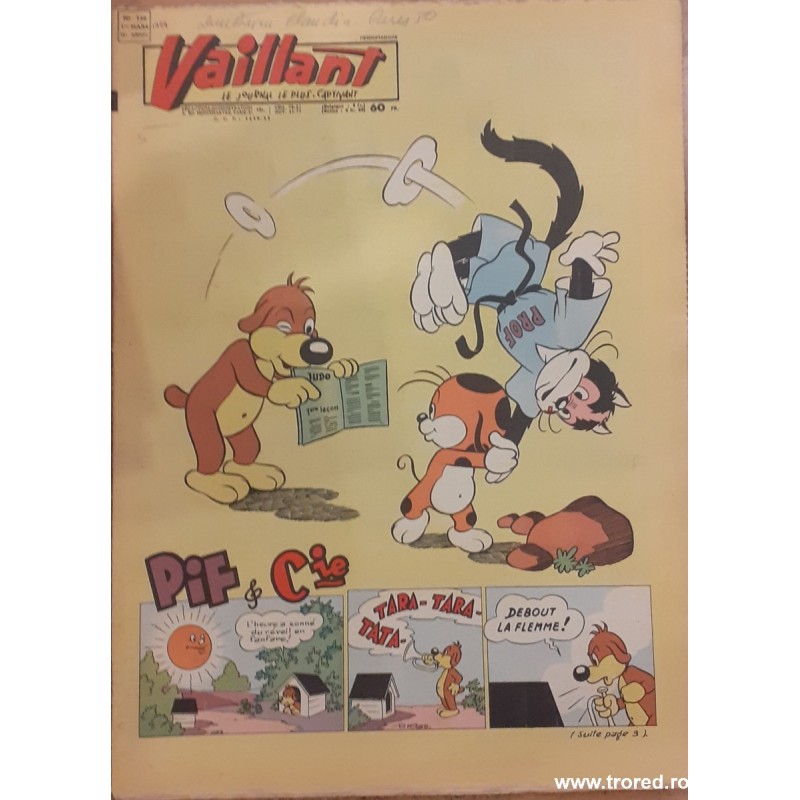 Revista Vaillant Le journal le plus captivant nr. 720 martie 1959
