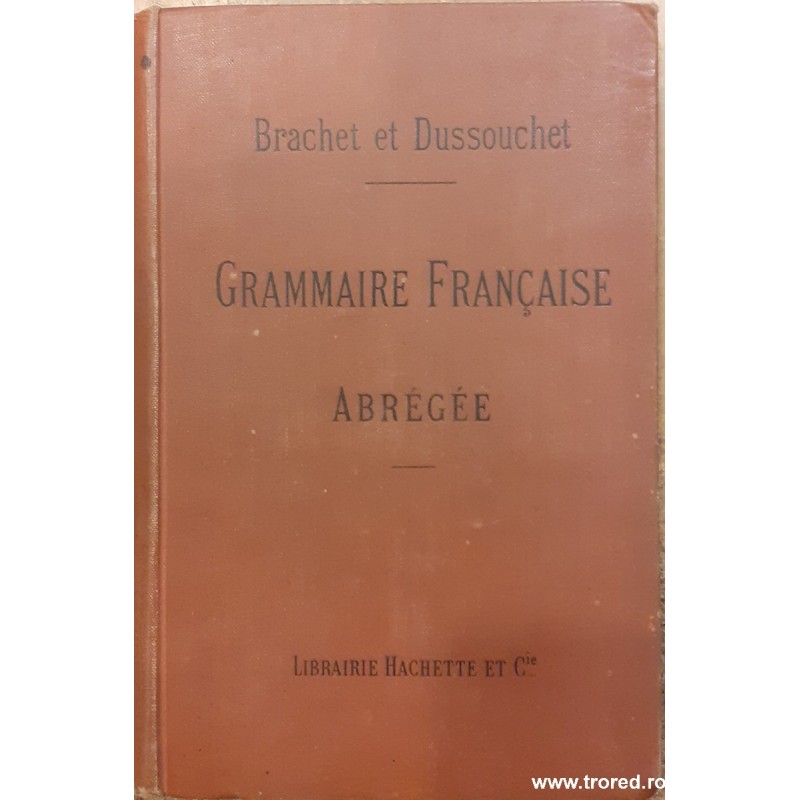 Grammaire francaise Abregee