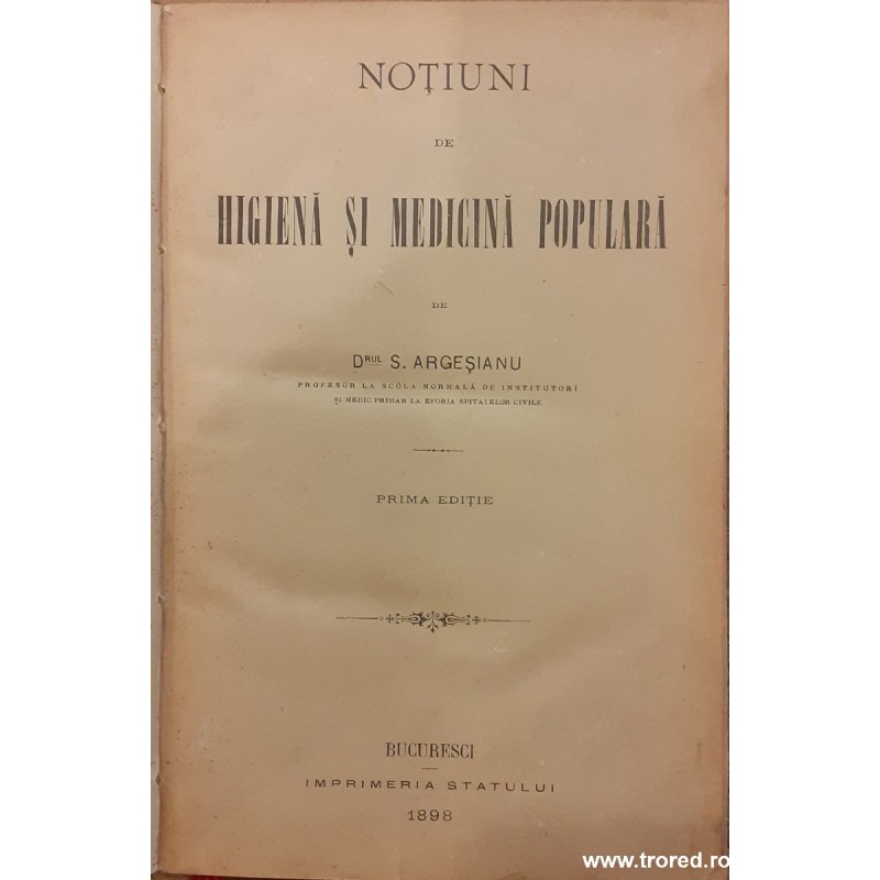 Notiuni de higiena si medicina populara