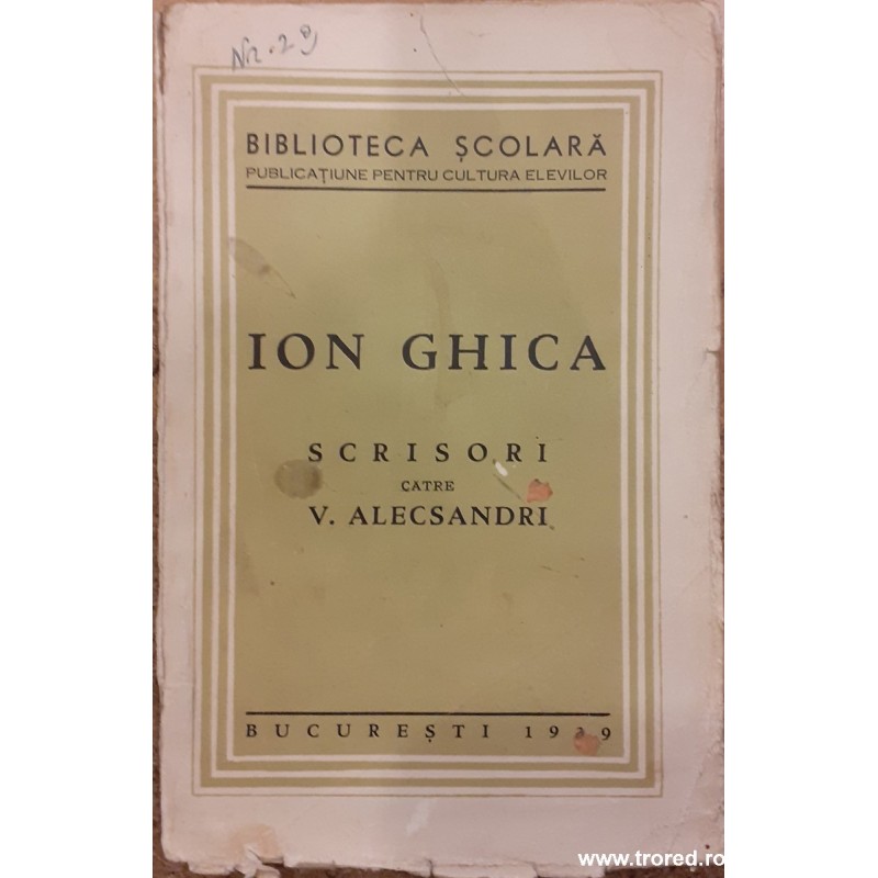 Scrisori catre V. Alecsandri