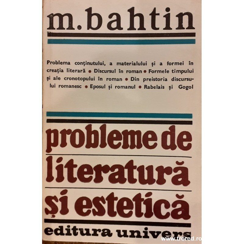 Probleme de literatura si estetica