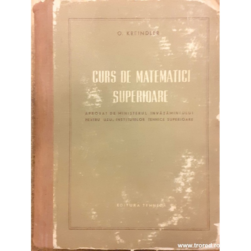 Curs de matematici superioare
