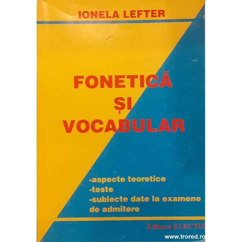 Fonetica si vocabular