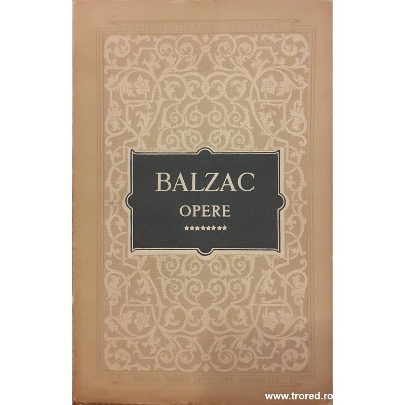 Opere volumul 8 Balzac