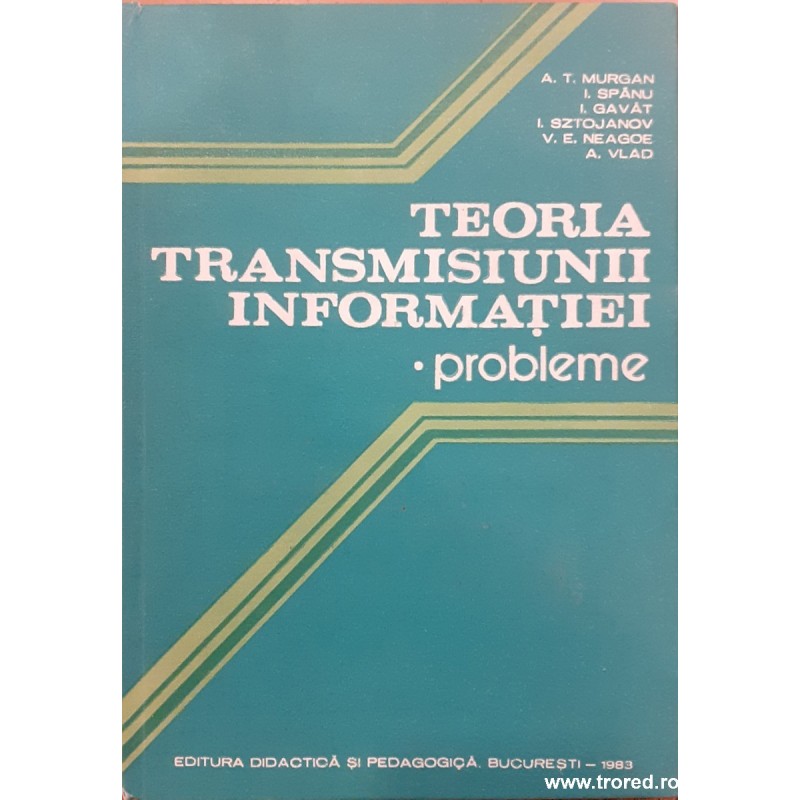 Teoria transmisiunii informatiei Probleme
