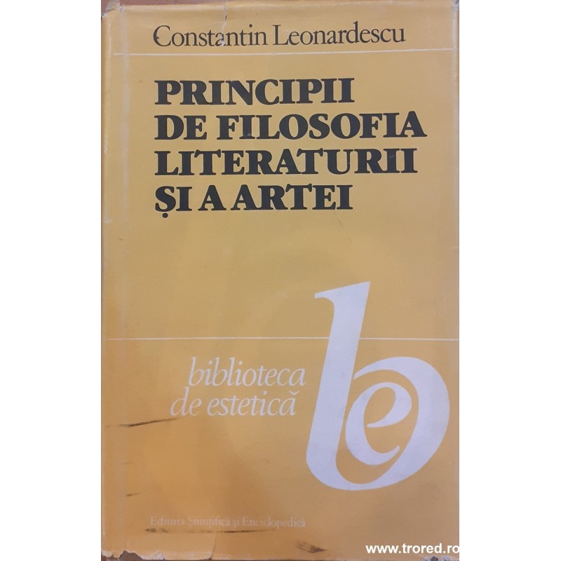 Principii de filosofia literaturii si a artei