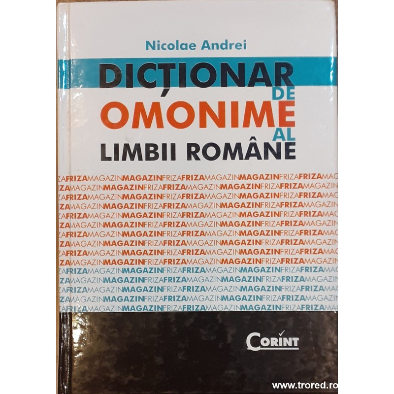 Dictionar de omonime al limbii romane