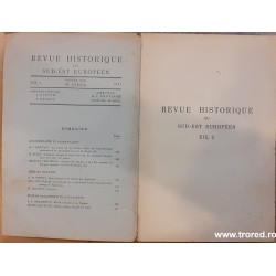 Revue historique du sud-est Europeen XIX, 2