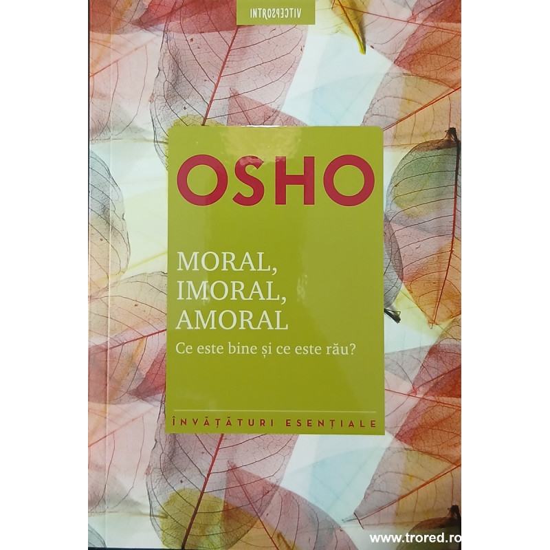 Moral, imoral, amoral Ce este bine si ce este rau?