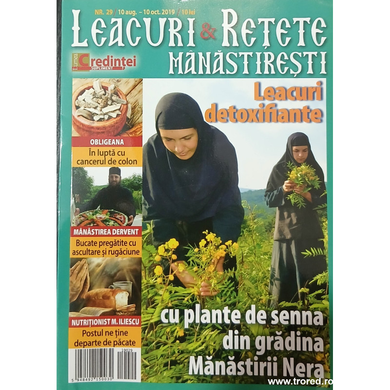 Leacuri si retete manastiresti Leacuri detoxifiante