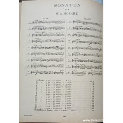 Sonaten fur pianoforte solo von W.A. Mozart volumul 2