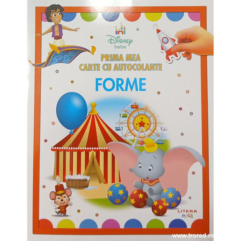 Prima mea carte cu autocolante Forme Disney bebe