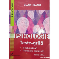 Psihologie teste grila Bacalaureat Admitere facultate