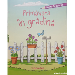 Primavara in gradina Carte de colorat