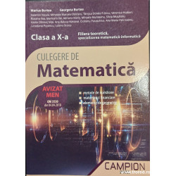 Culegere de matematica Clasa a X-a Filiera teoretica