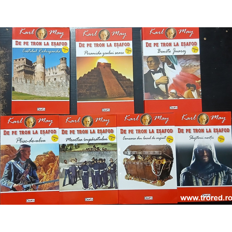 De pe tron la esafod Karl May 7 volume