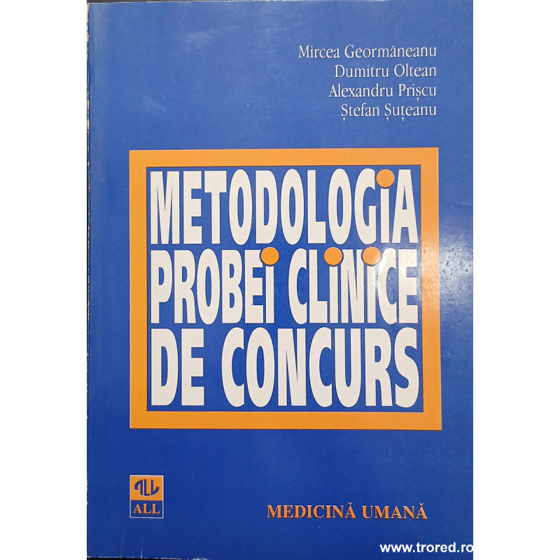 Metodologia probei clinice de concurs