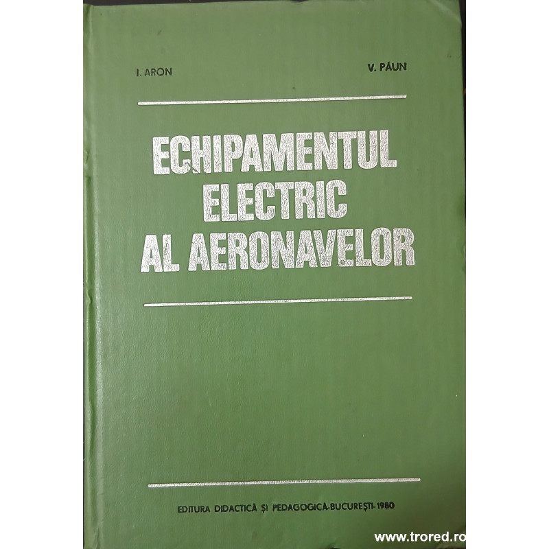 Echipamentul electric al aeronavelor
