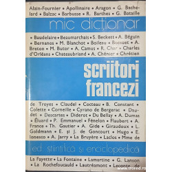 Scriitori francezi Mic dictionar