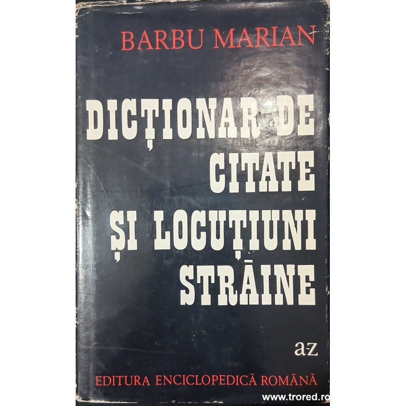 Dictionar de citate si locutiuni straine