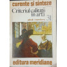 Criteriul calitatii in arta