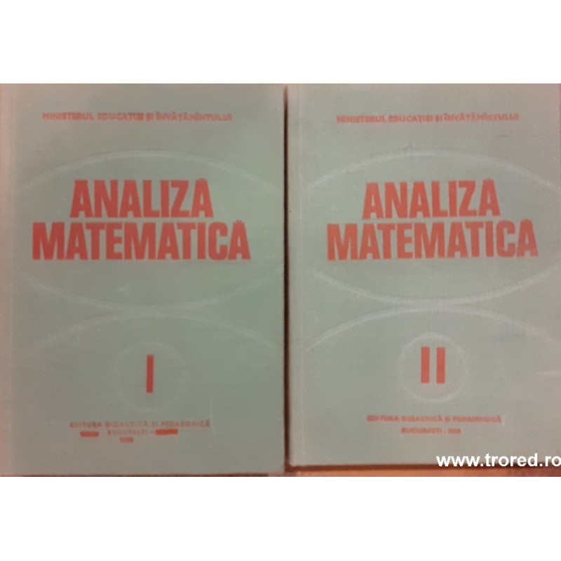 Analiza matematica 2 volume