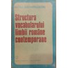 Structura vocabularului limbii romane contemporane