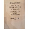 Istoria literaturii romane de la origini pana in prezent